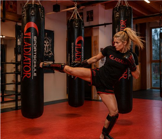 Kickboxtraining bei der Sportschule Gladiator in Augsburg
