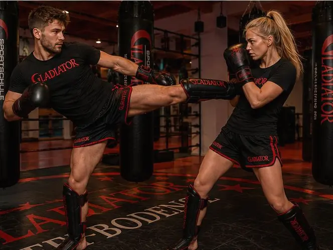 K1-Training bei der Sportschule Gladiator in Augsburg