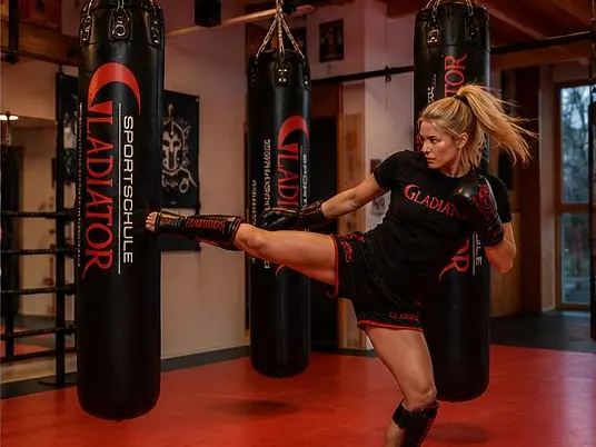 Kickboxtraining bei der Sportschule Gladiator in Augsburg